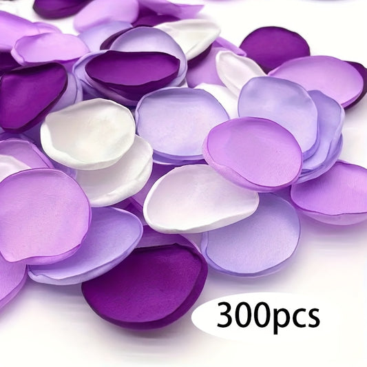 300pcs Zaphyron Artificial Silky Rose Petals, Ivory Flower Confetti for Wedding Aisle, Home Decor, Various Room Types, Floor Placement, All-Season Spring, Ideal for Valentine'S Day, Easter, Hanukkah, Thanksgiving, St. Patrick