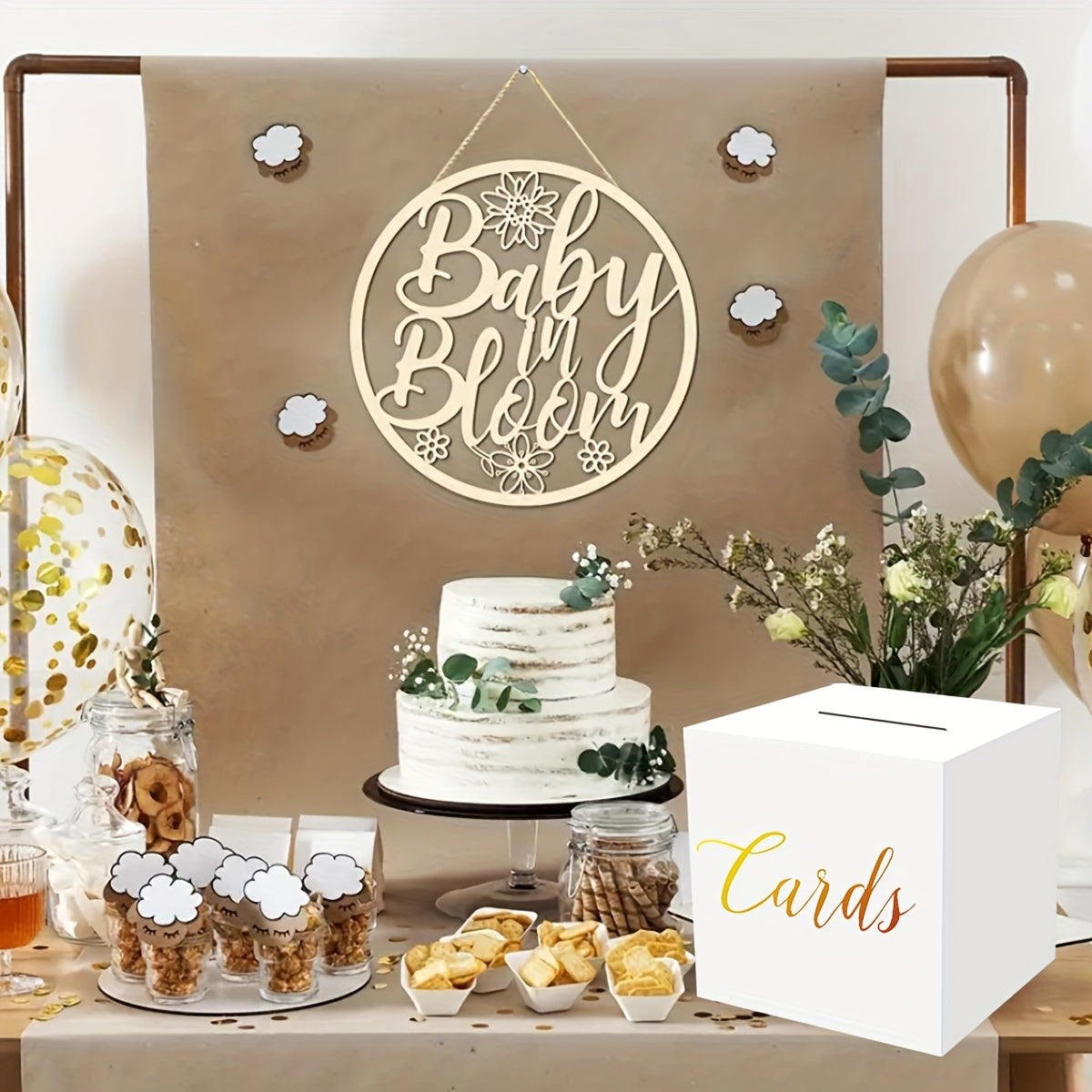 [White Square Flip-Top Card Box] Elegant White Wedding Card Box with 10 Signature Cards - Perfect for Parties, Gifts, And Decorations - Suitable for Birthdays, Graduations, Receptions, Sweet Celebrations, Bridal Showers, Or G